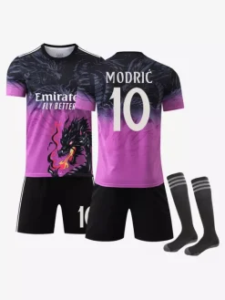 Maillot de football homme motif dragon BELLINGHAM MBAPPÉ ensemble 3 pièces