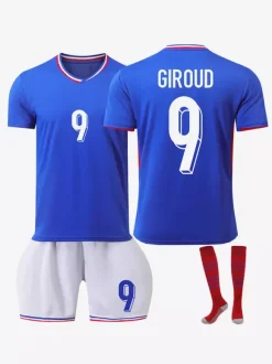 Maillot de football n°10 MBAPPÉ Domicile Championnat d'Europe Hommes Ensemble 3 pièces