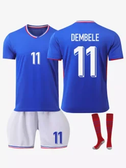 Maillot de football n°10 MBAPPÉ Domicile Championnat d'Europe Hommes Ensemble 3 pièces