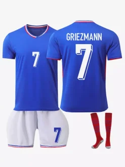 Maillot de football n°10 MBAPPÉ Domicile Championnat d'Europe Hommes Ensemble 3 pièces