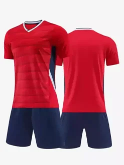 Maillot de football personnalisé pour adulte col en V uniforme d'équipe de football vêtements de sport d'entraînement