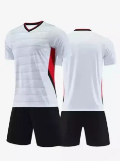 Maillot de football personnalisé pour adulte col en V uniforme d'équipe de football vêtements de sport d'entraînement