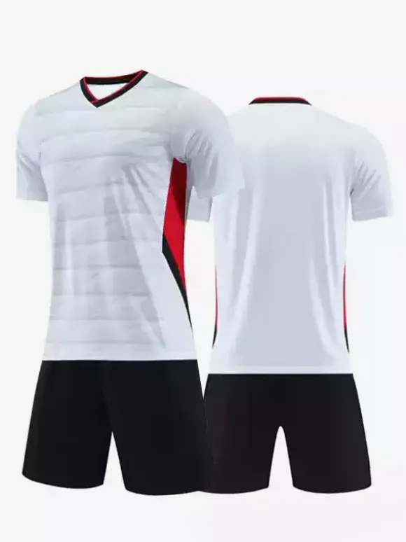 Maillot de football personnalisé pour adulte col en V uniforme d'équipe de football vêtements de sport d'entraînement