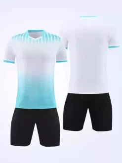 Maillot de football personnalisé à manches courtes Color Block Sportwear pour adultes