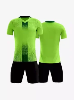 Maillot de football personnalisé à manches courtes et col en V pour homme