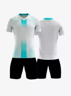 Maillot de football personnalisé à manches courtes et col en V pour homme
