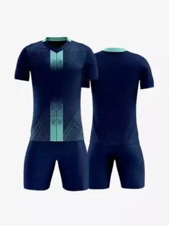 Maillot de football personnalisé à manches courtes et col en V pour homme
