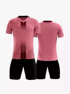 Maillot de football personnalisé à manches courtes et col en V pour homme