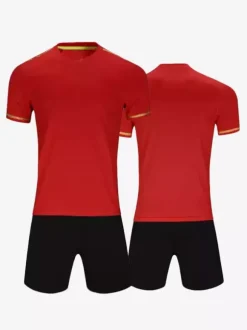 Maillot de football personnalisé à manches courtes pour homme avec patchwork