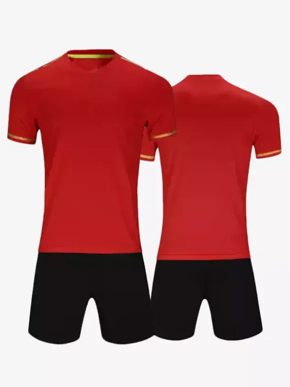 Maillot de football personnalisé à manches courtes pour homme avec patchwork
