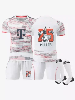 Maillot de football 3 pièces édition commémorative Muller n° 25/26