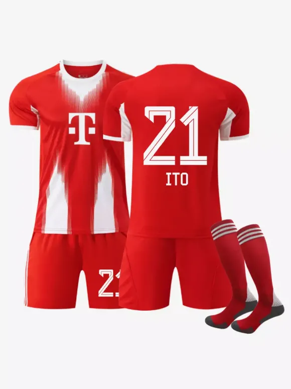 25/26 Maillot Domicile du Club de Football No.6 Kimmich No.9 Kane No.42 Musiala No.25 Müller Ensembles 3 Pièces
