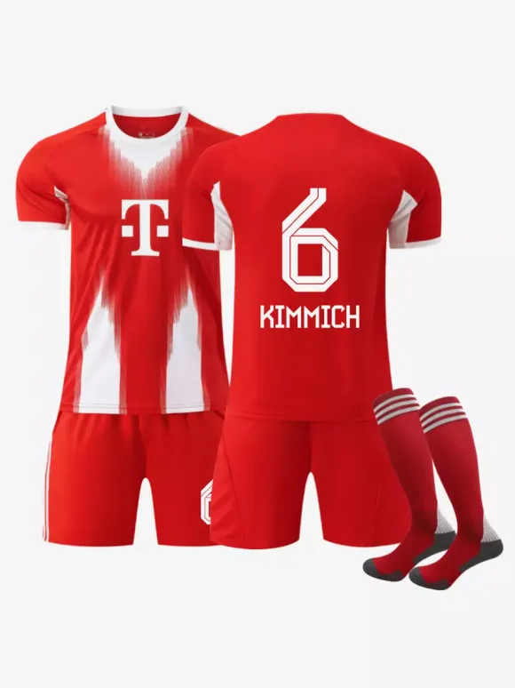 25/26 Maillot Domicile du Club de Football No.6 Kimmich No.9 Kane No.42 Musiala No.25 Müller Ensembles 3 Pièces