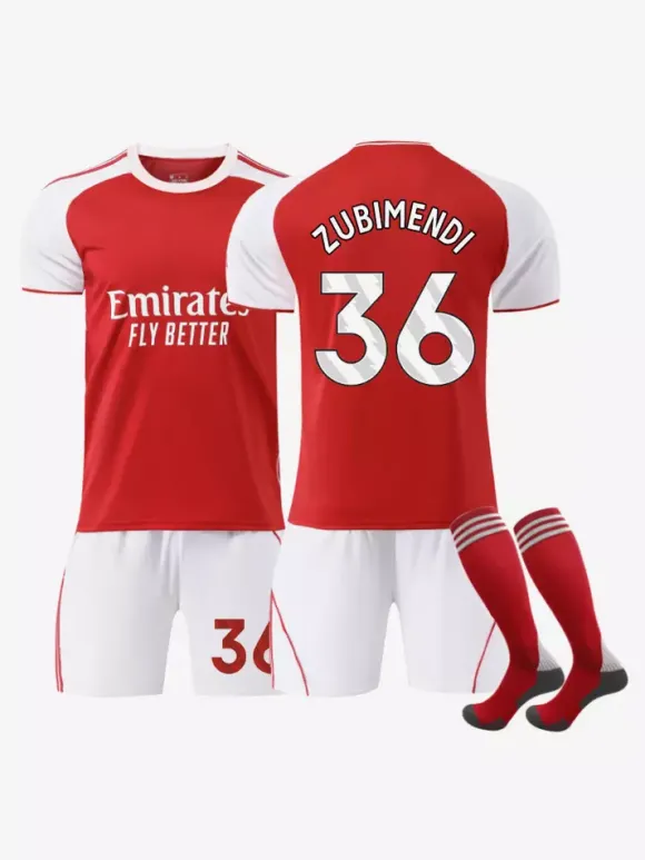 Maillot domicile du club de football 25/26 n° 7 Saka n° 41 Rice ensemble 3 pièces pour adultes et enfants