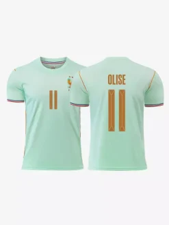 Maillot extérieur de l'équipe de France 2026 Mbappé 10 Olise 11 manches courtes édition supporter