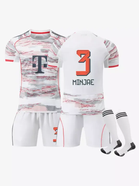 Maillot extérieur du club de football n°6 Kimmich n°9 Kane n°42 Musiala n°25 Müller 3 pièces 25/26