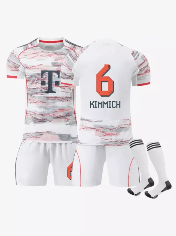 Maillot extérieur du club de football n°6 Kimmich n°9 Kane n°42 Musiala n°25 Müller 3 pièces 25/26