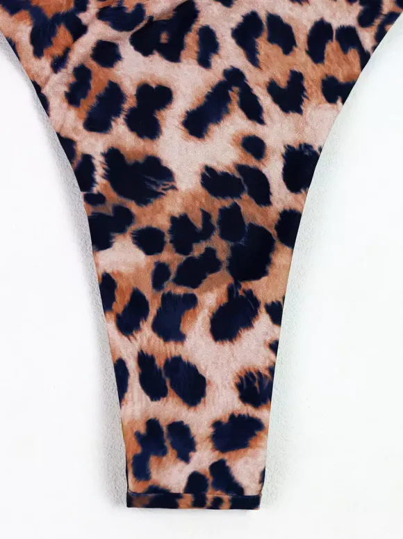 Maillots de bain bikini léopard pour femmes maillots de bain d'été pour la plage