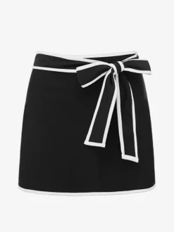 Maillots de bain paréos vêtements pour femmes ensemble maillot de bain blanc sexy à n艙uds col en V sans manches