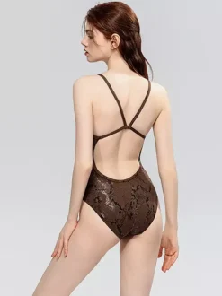 Maillots de bain une pièce pour femmes imprimé serpent vert maillots de bain sexy d'été