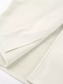 Manteau court femme à col montant - Veste crème coupe oversize - Tenues décontractées et minimalistes pour le printemps 2026