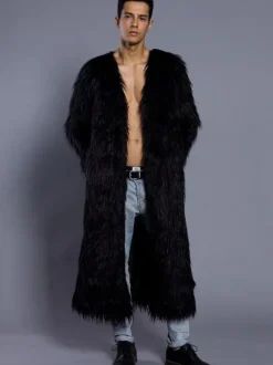 Manteau de qualité unicolore en polyester