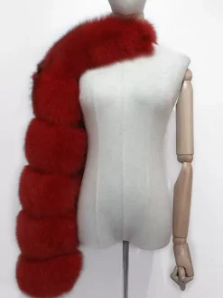 Manteau en fausse fourrure noir asymétrique pour femme