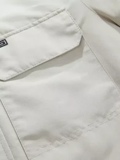 Manteau matelassé mi-long épais à capuche pour homme