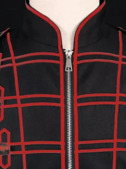 Manteau noir pour homme style rétro steampunk victorien croisé manches longues