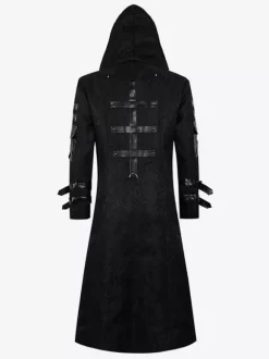 Manteau rouge vintage à manches longues pour homme Bourgogne