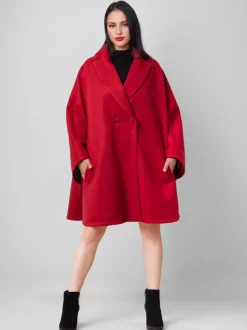 Manteau cape en mélange de laine bleu marine foncé poncho surdimensionné à revers vêtements d'extérieur d'hiver pour femmes 2026