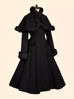 Manteau Sweet Lolita manteau manteau de manteau de papillon olive Olive synthétique Lolita Outwears Déguisements Halloween