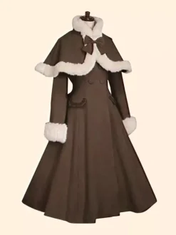 Manteau Sweet Lolita manteau manteau de manteau de papillon olive Olive synthétique Lolita Outwears Déguisements Halloween