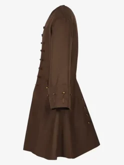 Manteau Veste À Manches Longues Boutons Rétro Marron Vintage Pour Homme