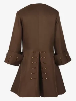 Manteau Veste À Manches Longues Boutons Rétro Marron Vintage Pour Homme