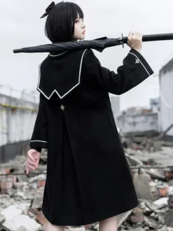 Manteaux Académiques Lolita Manteau Noir Veste