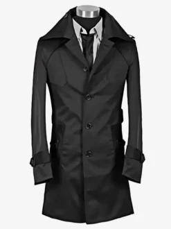 Manteaux Costume pour hommes Col rabattu Confortable Bordeaux Vintage