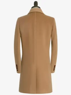 Manteaux Costume Pour Hommes Col Rabattu Décontracté Camel Simple