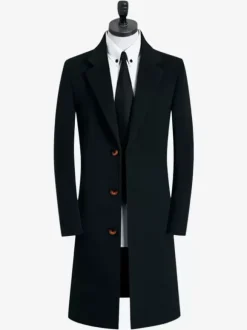 Manteaux Costume pour hommes Col rabattu Décontracté Camel Élégant