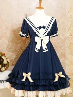 Marin Style Robe Lolita attirante en chiffon Déguisements Halloween