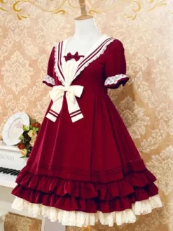 Marin Style Robe Lolita attirante en chiffon Déguisements Halloween