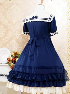 Marin Style Robe Lolita attirante en chiffon Déguisements Halloween