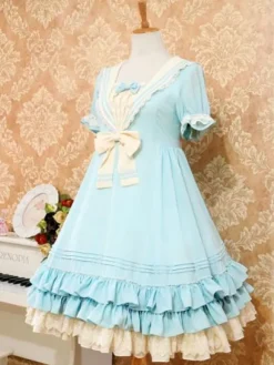 Marin Style Robe Lolita attirante en chiffon Déguisements Halloween