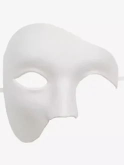 Masque De Carnaval Noir Pour Adultes Accessoires De Costumes Cosplay De Mascarade En Plastique Vintage Déguisement