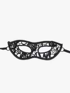 Masque De Fête Masqué Pour Femme Masque En Dentelle Gris Foncé Bande Des Yeux