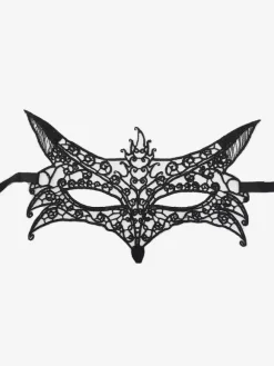 Masque De Fête Masqué Pour Femme Masque En Dentelle Gris Foncé Bande Des Yeux