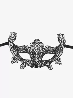 Masque De Fête Masqué Pour Femme Masque En Dentelle Gris Foncé Bande Des Yeux