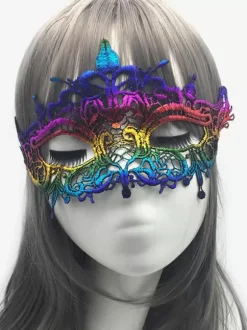Masque de mascarade synthétique pour adulte - Accessoires de costume