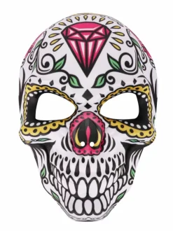 Masque De Carnaval Pour Adultes Accessoires De Costumes De Mascarade En Plastique Blanc Déguisement