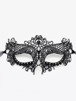 Masques De Mascarade En Dentelle Gris Foncé Pour Femme Bande Des Yeux